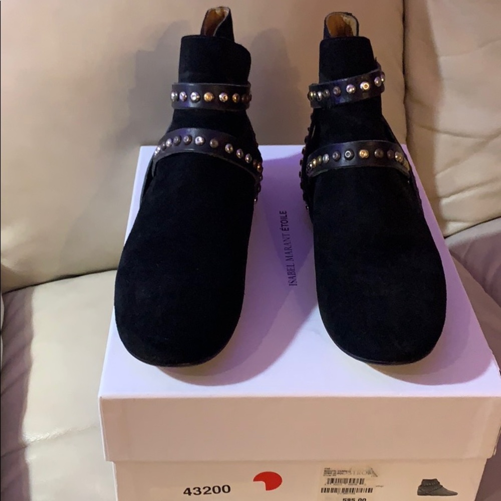 Isabel marant etoile suede booties